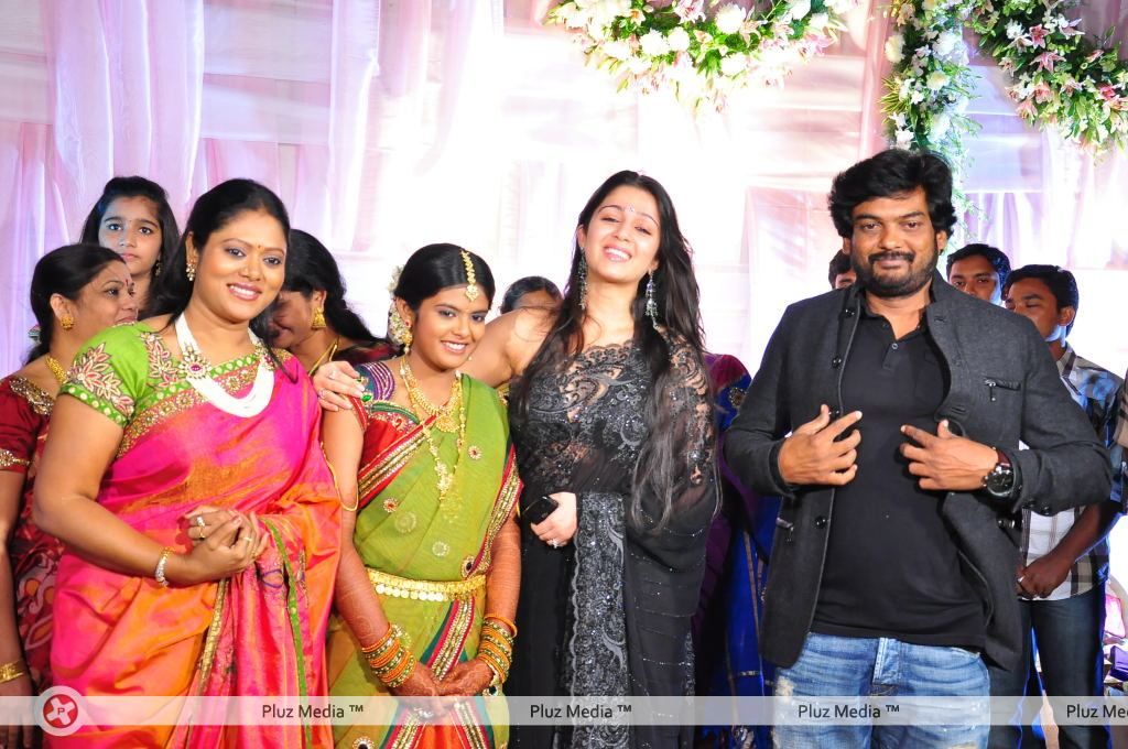 Charmy Kaur - Puri Jagannadh daughter pavithra saree ceremony - Pictures | Picture 119302